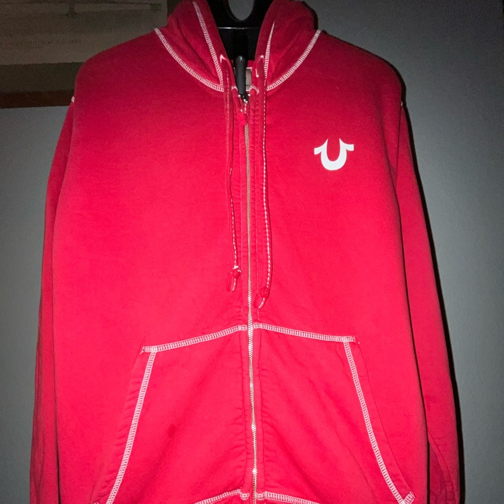 Red True Religion Jacket